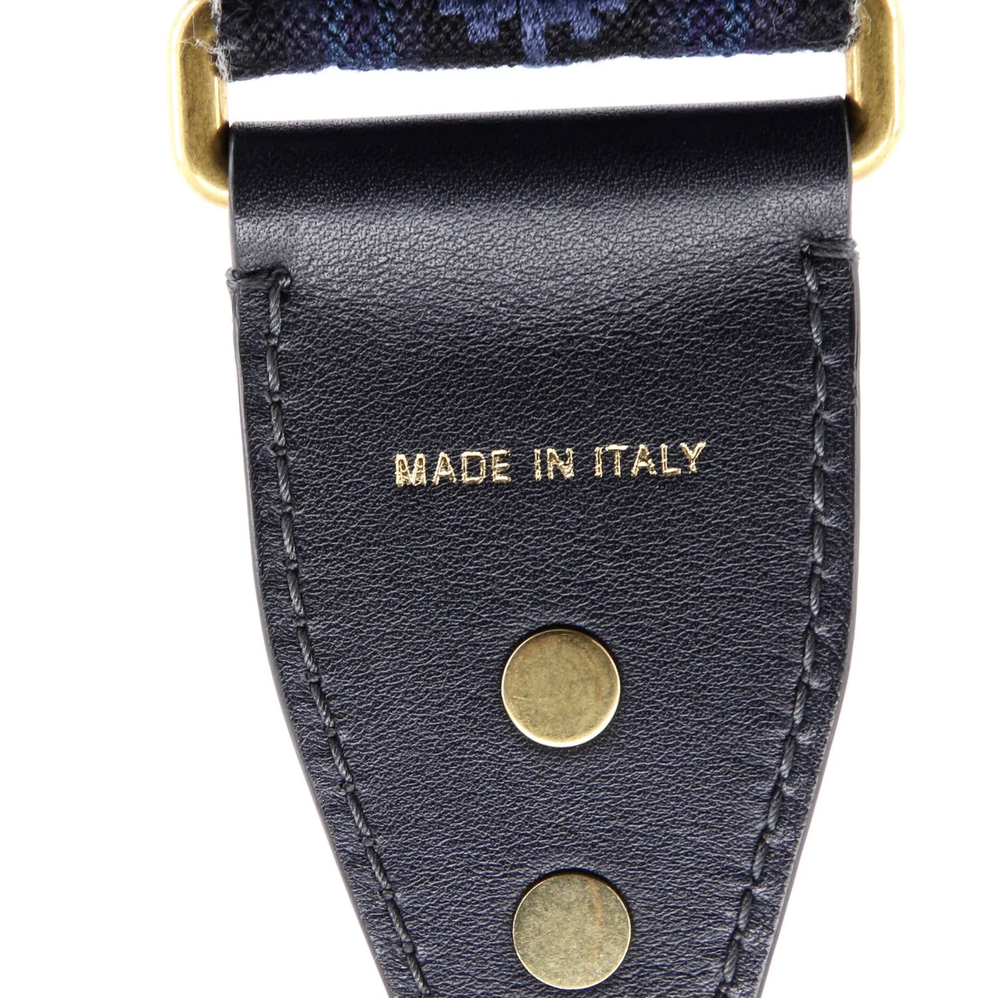 Christian Dior Shoulder Strap Embellished Canvas