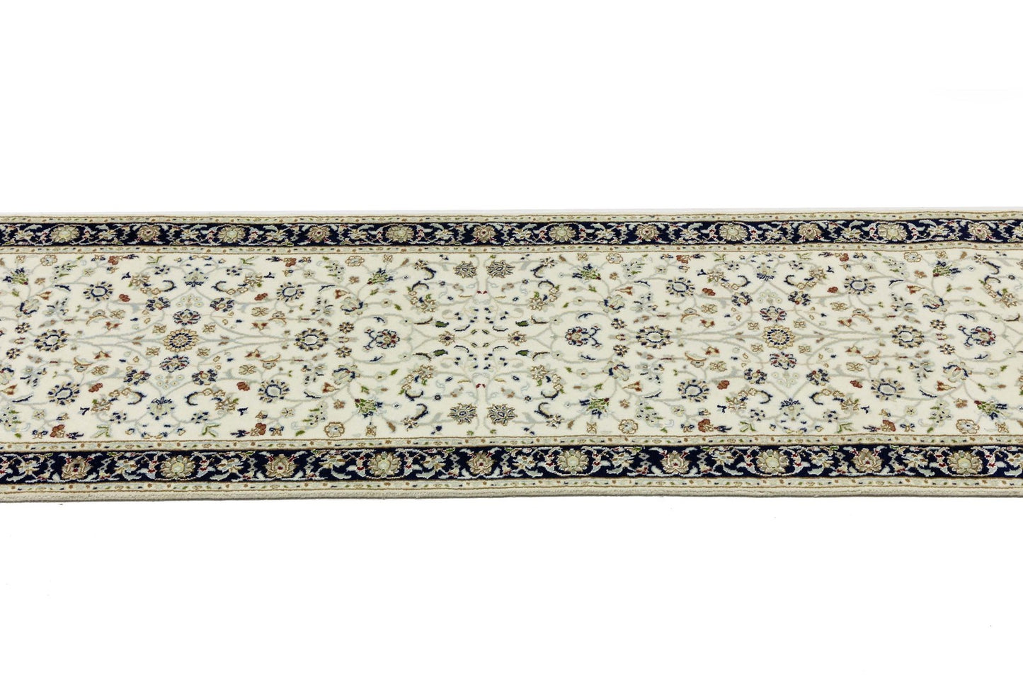 Handmade Indo-Nain Oriental Runner Rug Floral Design Hallway Carpet 2'8X8'1 ft
