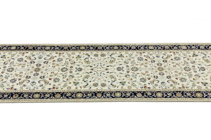 Handmade Indo-Nain Oriental Runner Rug Floral Design Hallway Carpet 2'8X8'1 ft