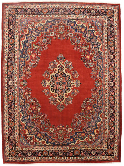 10'0X13'6 Ft Semi-Antique Traditional Handmade