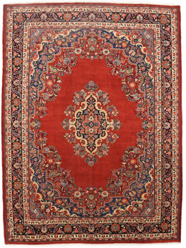 10'0X13'6 Ft Semi-Antique Traditional Handmade