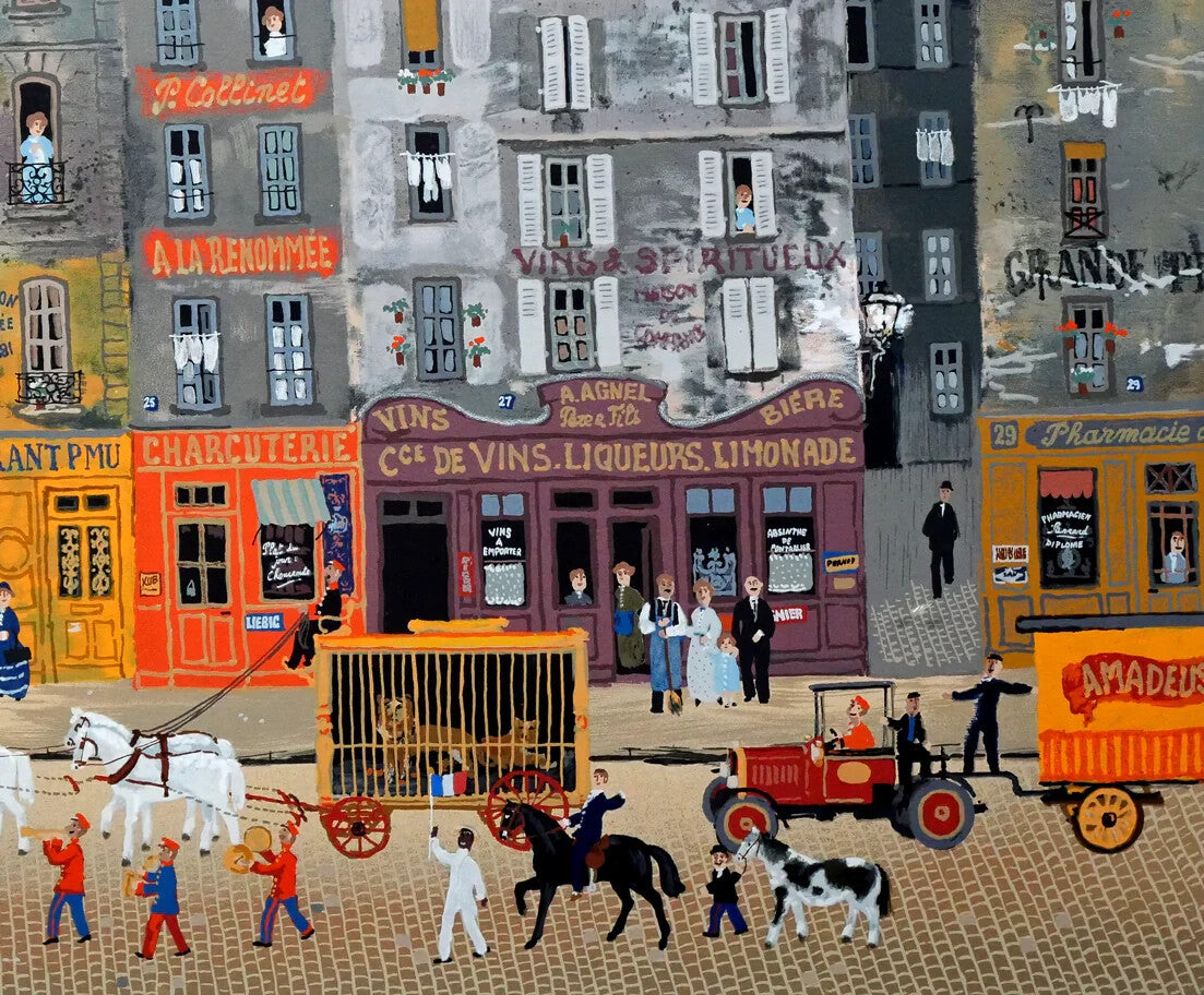 Circus March by Michel Delacroix Signed Silkscreen Print