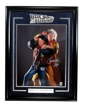 Michael J Fox/Christopher Lloyd Dual-Signed 16X20