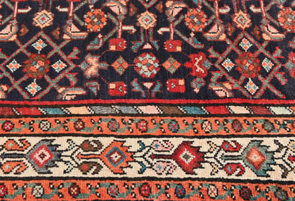Plum Vintage Tribal Floral Sytle 4X11 Ft