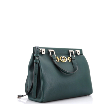 Gucci Zumi Top Handle Bag Leather Medium