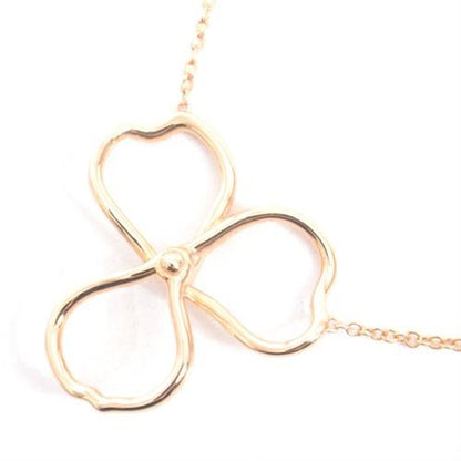 Tiffany & Co. Paper Flowers Diamond Necklace Pink Gold 750Pg