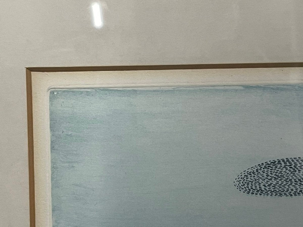 Keiko Minami Castle and Water Lilies Copperplate Etching 73/ 100 Signed