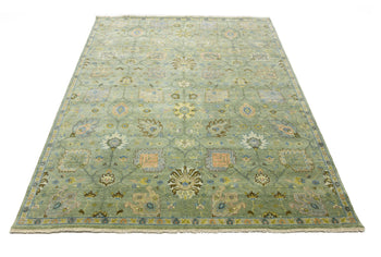 ft Large Floral Hand-Knotted Oushak Chobi Oriental Rug Living Room Carpet 8X10