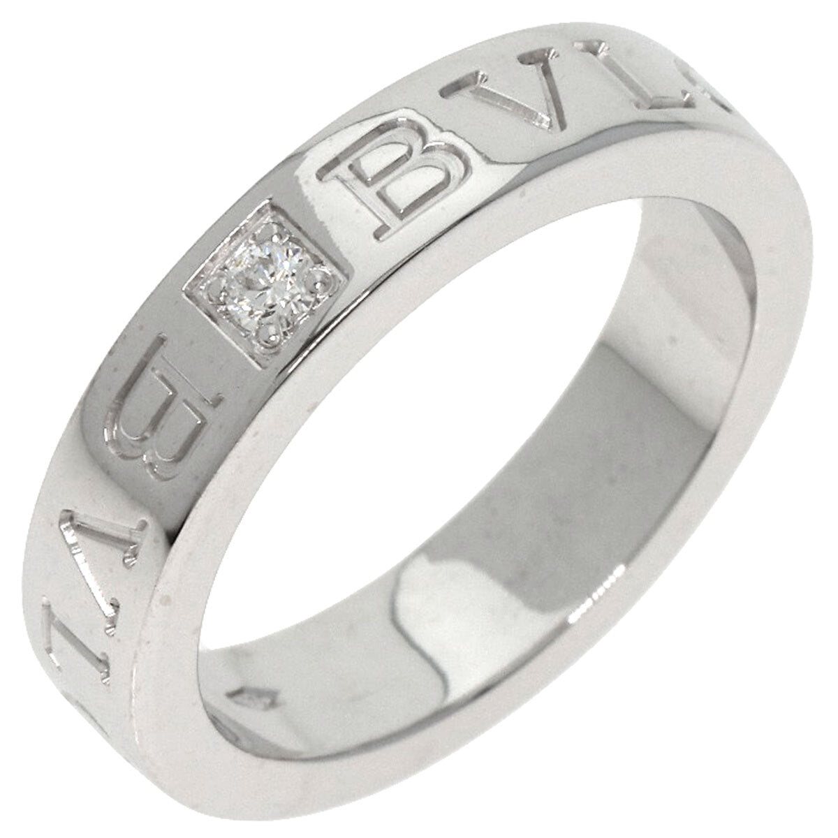 BVLGARI   Ring Double logo 1P Diamond K18 White