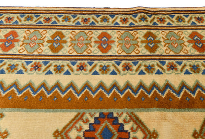 Handmade Oriental Rug Geometric Tribal Design