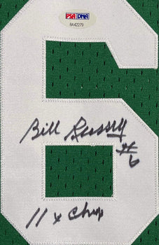 Bill Russell Autographed Mitchell & Ness Boston Celtics Swingman Jersey (Psa)