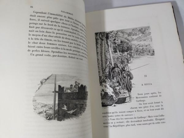 1900 Salammbo Flaubert, Rochegrosse Etchings, 2 Vol, Ferroud Limited 600