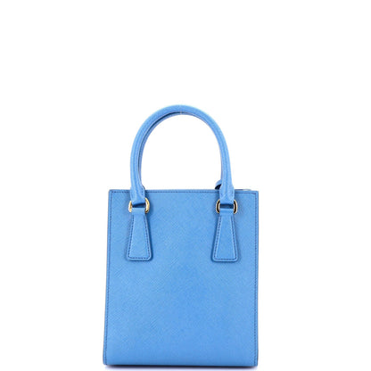 Prada Lux Convertible Shopper Tote Saffiano Leather Mini