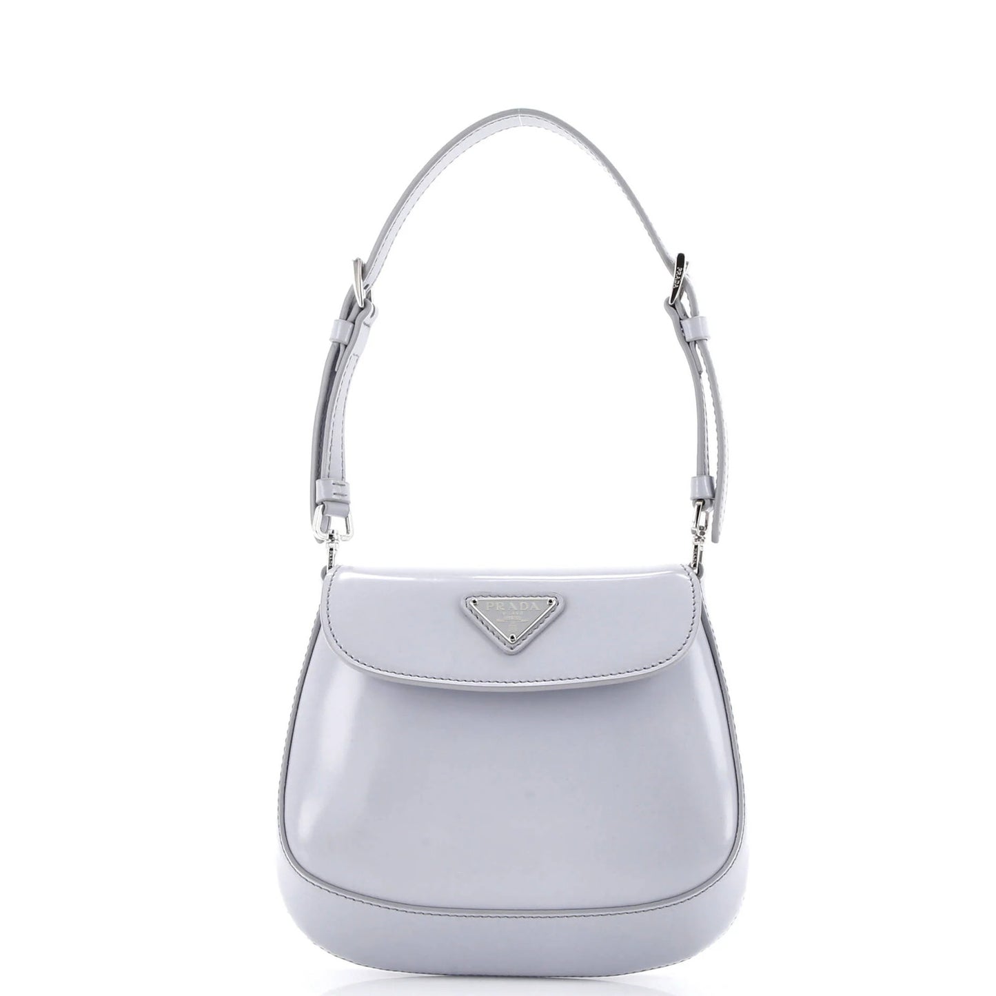 Prada Cleo Flap Shoulder Bag Spazzolato Leather Mini