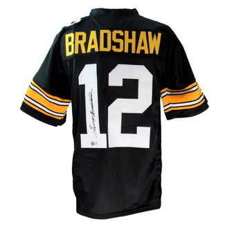 Terry Bradshaw Hof Signed Black Custom Football