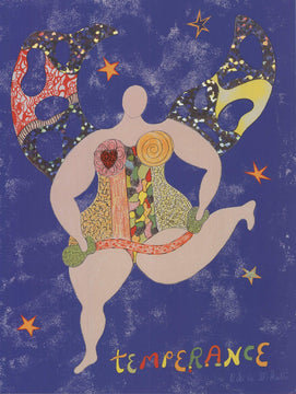 Niki De Saint Phalle Temperance " Offset Lithograph Niki De S