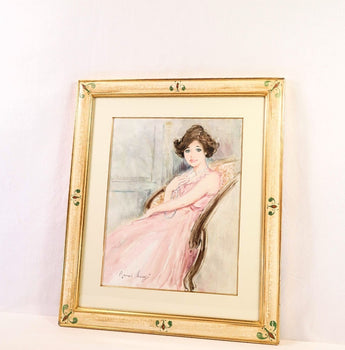 Bernard Charoy Original Watercolor Painting 