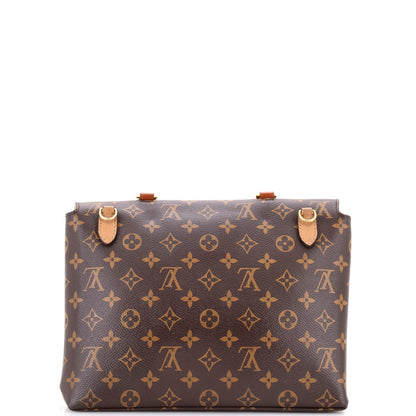 Louis Vuitton Marignan Handbag Monogram Canvas With Leather