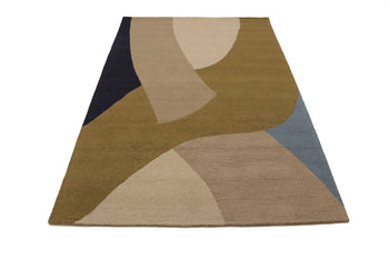 Multicolored Abstract Design Plush 5X8