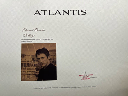 Edward Ruscha Lithograph Coa Signed Numbered Limited 180