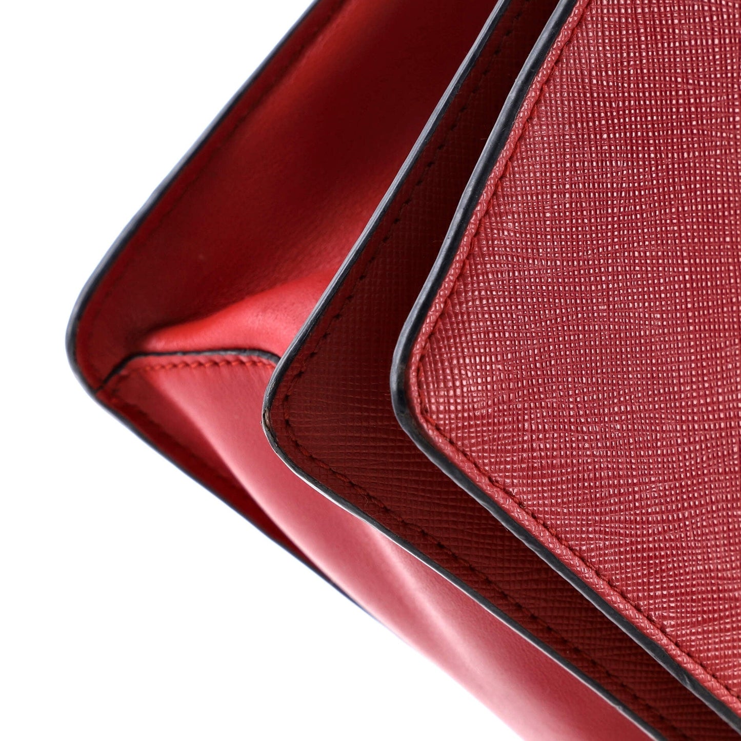 Prada Chain Flap Crossbody Bag Saffiano Leather Mini