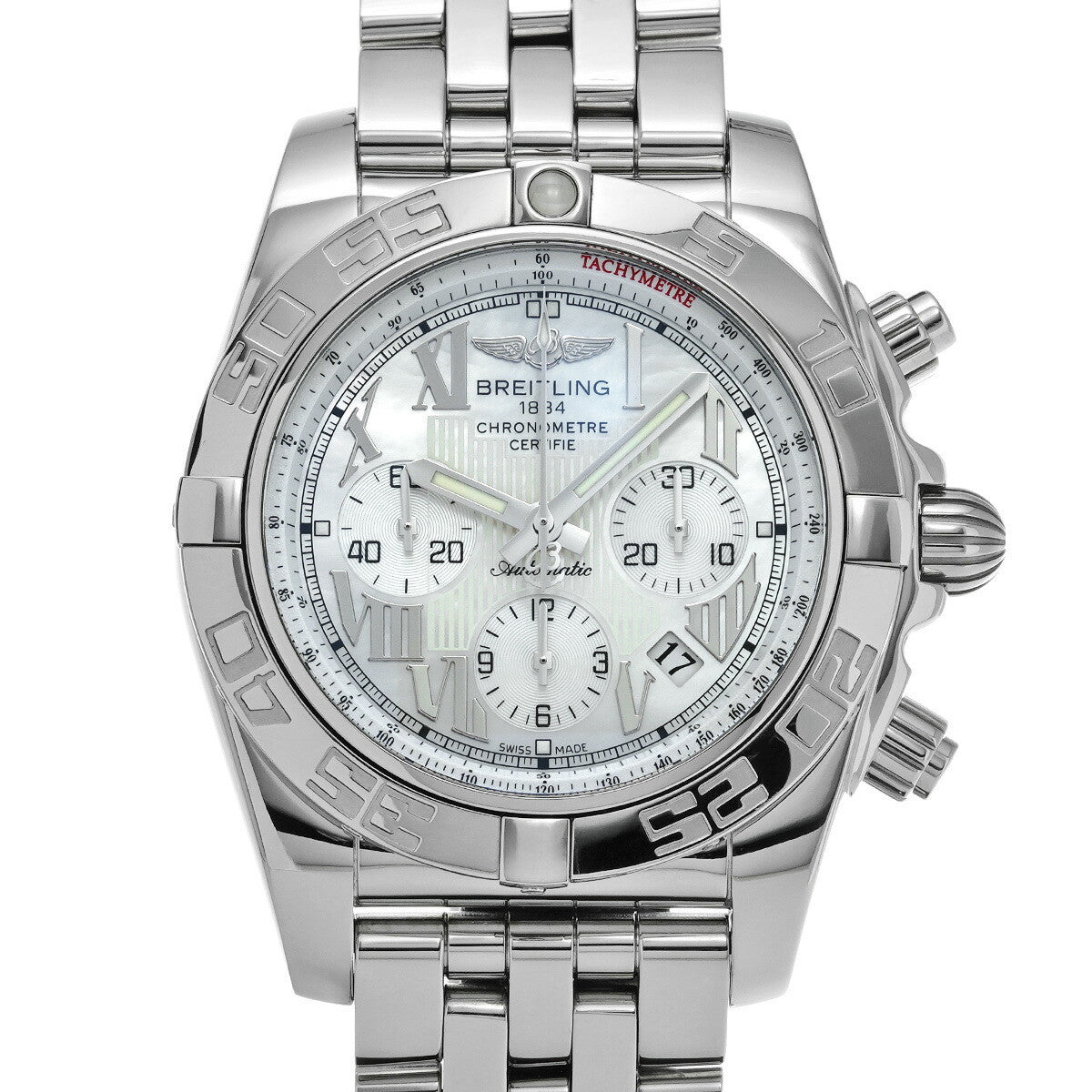 Breitling Chronomat 44 Ab0110 White Case Size 4444Mm Men'S Used Watch #221621