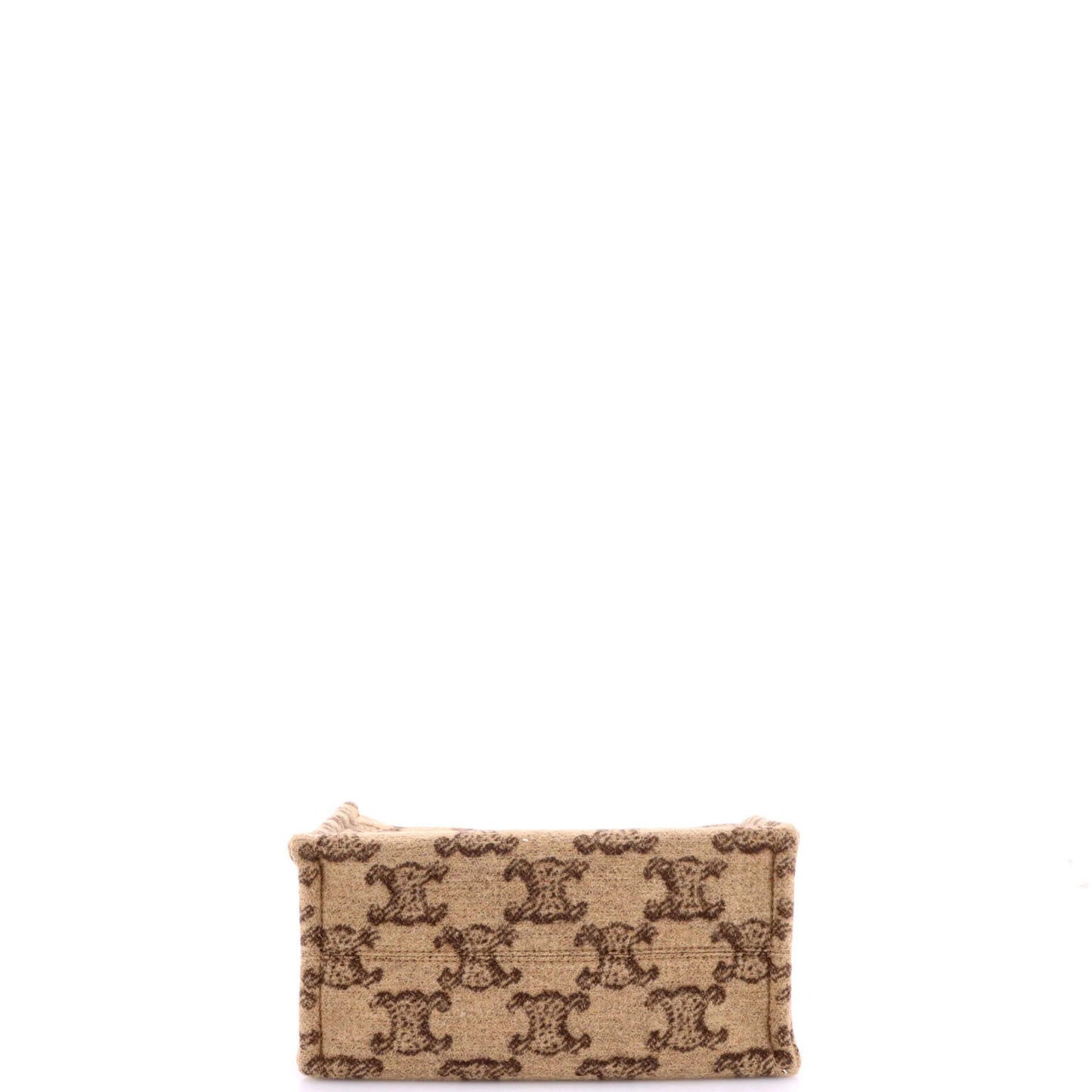 Celine Cabas Thais Tote Triomphe Wool Small