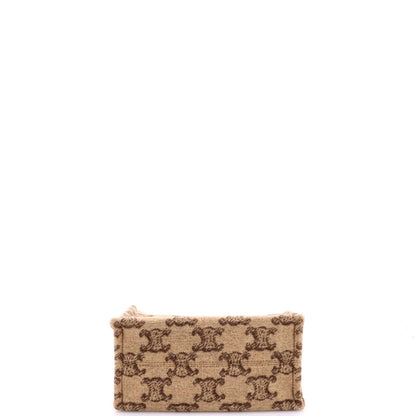 Celine Cabas Thais Tote Triomphe Wool Small