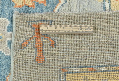 Handmade Oushak Pakistan Rug Muted Colors Floral