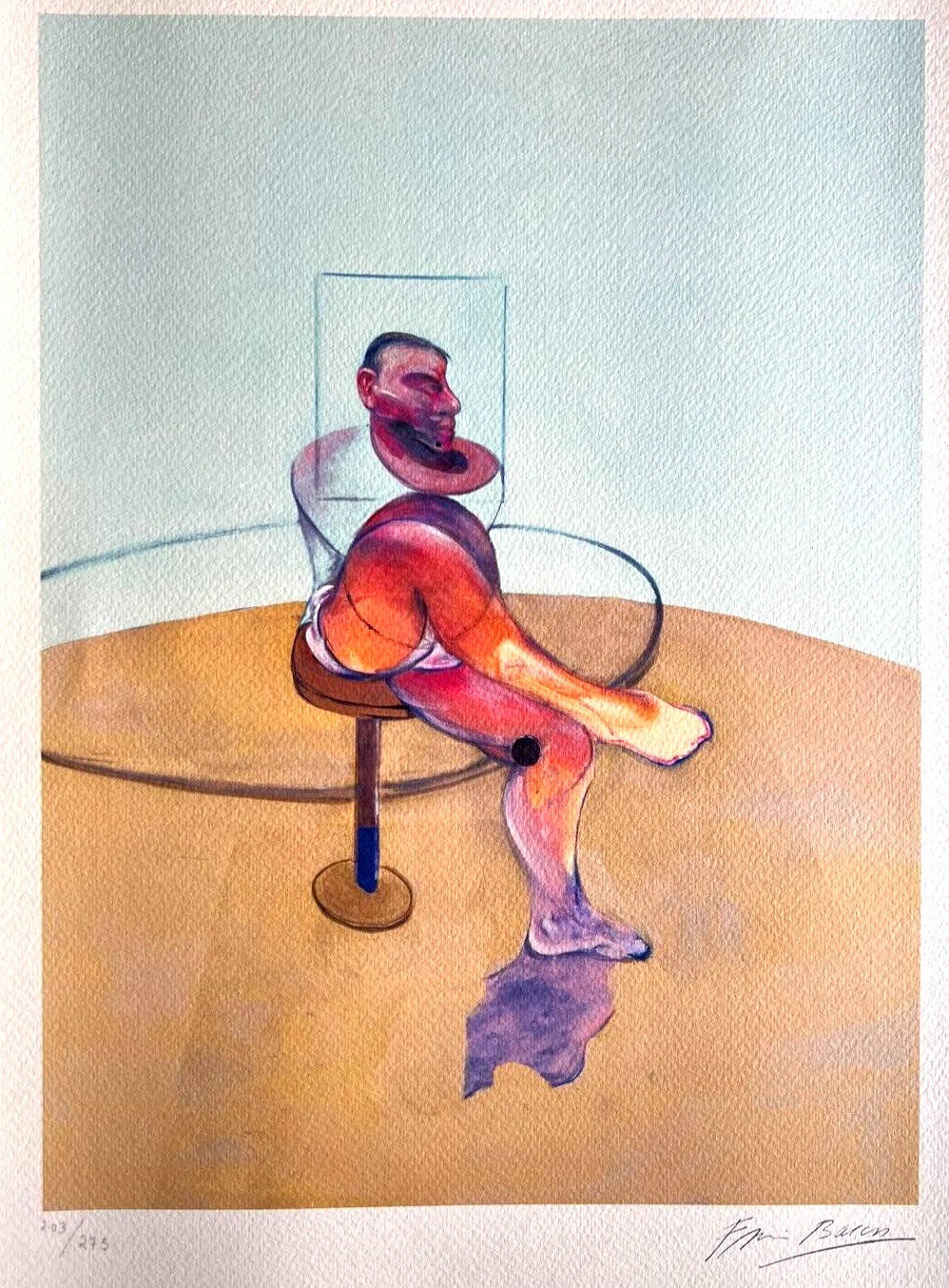 Francis Bacon Lithograph Coa Signed Pen Numbered A Hand Limited 275Exe
