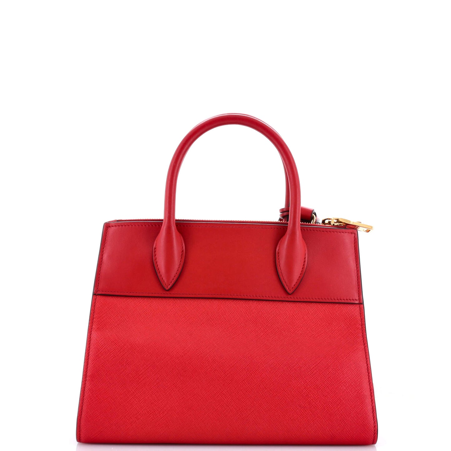 Prada Paradigme Tote Saffiano With City Calf Small