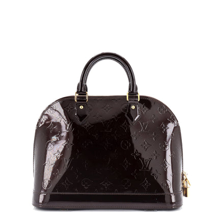 Louis Vuitton Alma Handbag Monogram Vernis Pm