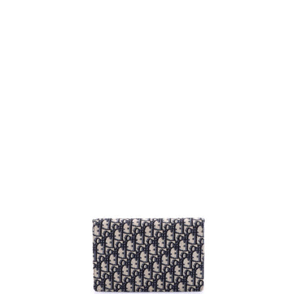 Christian Dior Saddle Chain Clutch Oblique Canvas