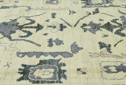 8X10 Ft Oushak Peshawar Oriental Rug Floral