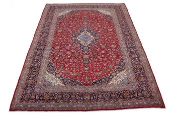 Vintage Handmade Oriental Rug Classic Floral Wool
