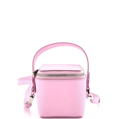 Salvatore Ferragamo Gancicni Top Handle Vanity Case Leather Micro