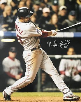 Mike Lowell Autographed Boston Red Sox 16X20 Photo