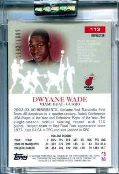 Dwyane Wade 2003 Topps Pristine #113 Refractor