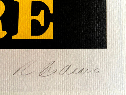 Robert Indiana Lithograph Guggenheim Museum Coa