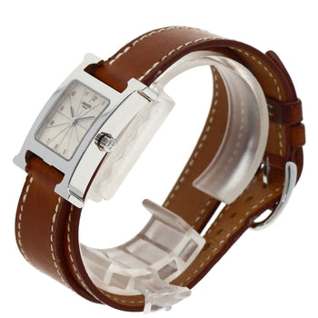 Hermes H Watch Deburuturu Watches Hh1.210 Stainless Steel/Leather