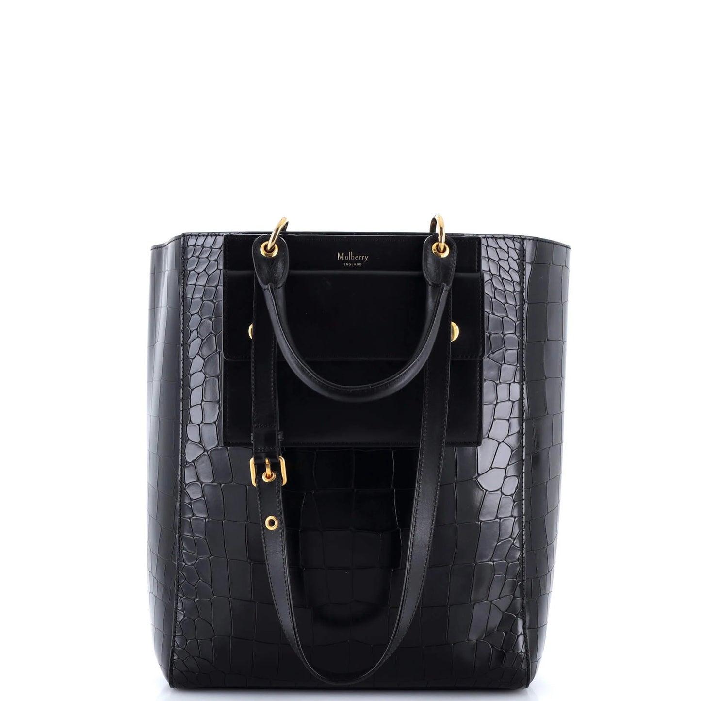 Mulberry Maple Tote Crocodile Embossed Leather Medium