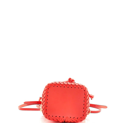 Fendi Mon Tresor Bucket Bag Leather With Whipstitch Detail Mini