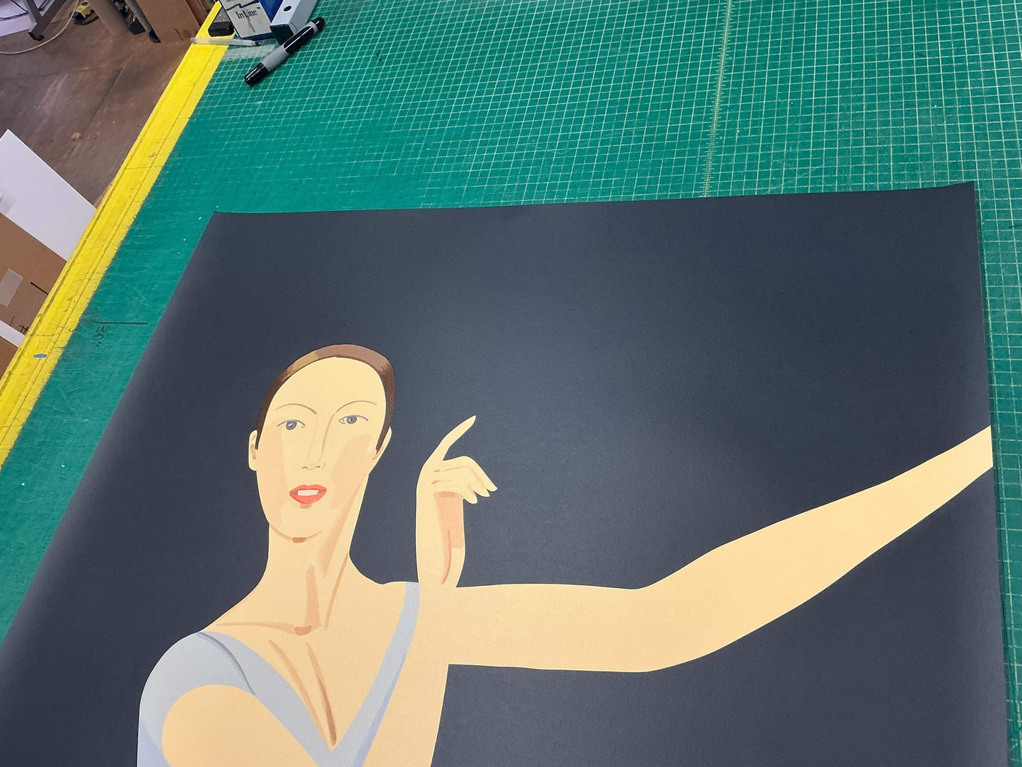 Alex Katz Sarah-American Dance Festival " Serigraph Pop Art Blue