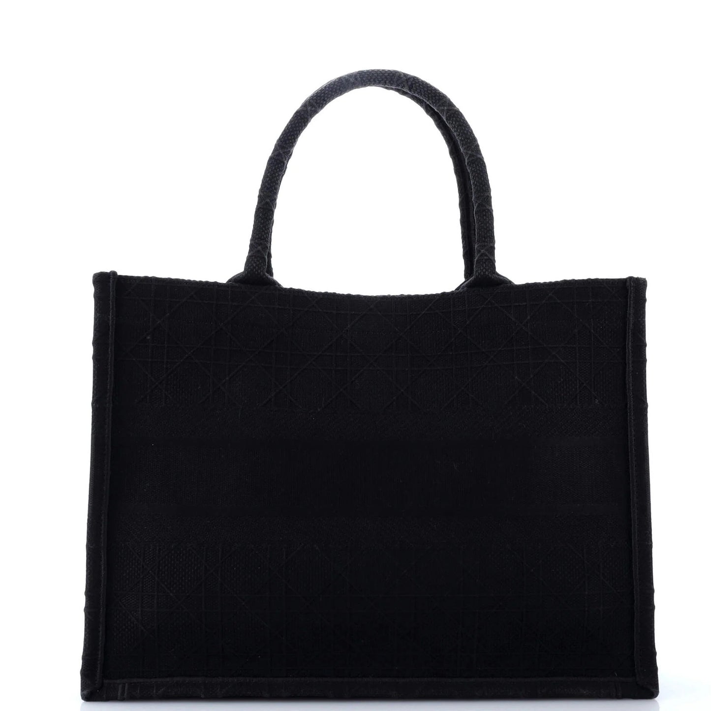 Christian Dior Book Tote Cannage Embroidered Canvas Medium