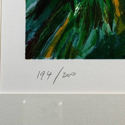 Jean Pierre Pophillat Seaside Park Lithograph Signed Edition 194/200 Framed