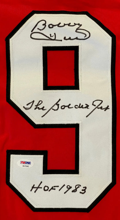 Bobby Hull Autographed Chicago Blackhawks Red Xl Jersey (Psa)