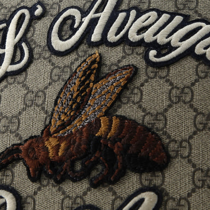 Gucci Zipped Pouch Leather With Applique Large