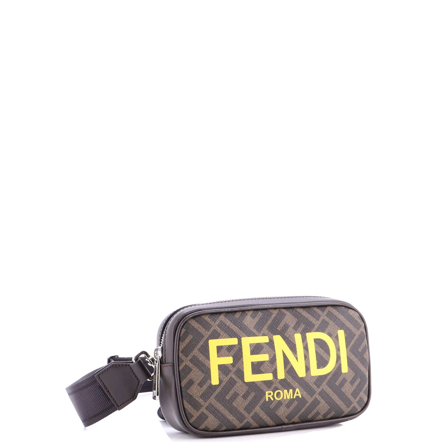 Fendi Logo Camera Case Bag Zucca Coated Canvas Medium