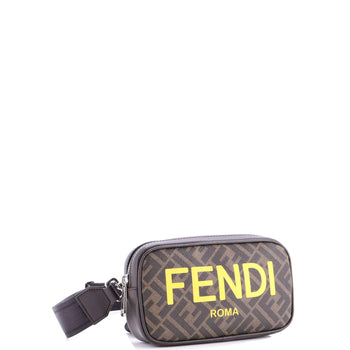 Fendi Logo Camera Case Bag Zucca Coated Canvas Medium