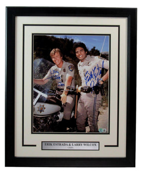 Larry Wilcox/Erik Estrada Dual-Signed 11X14 Photo
